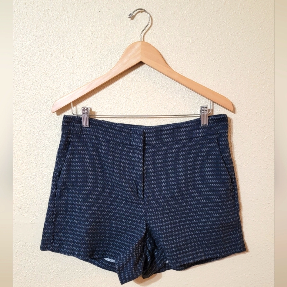 LOFT Curvy High Waist Black & White Shorts